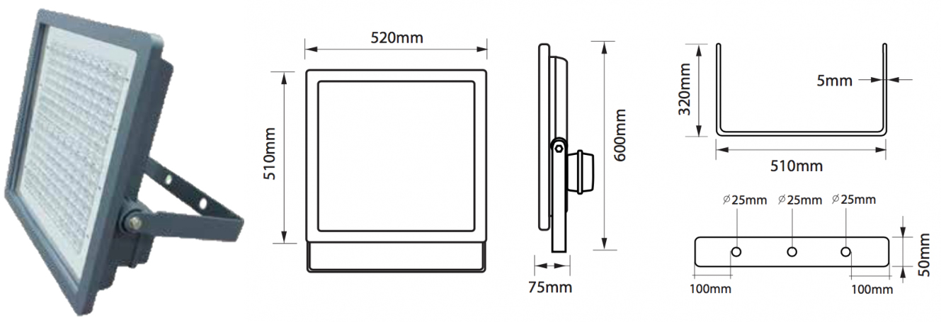 Đèn pha highmast LED PowerFlux FA